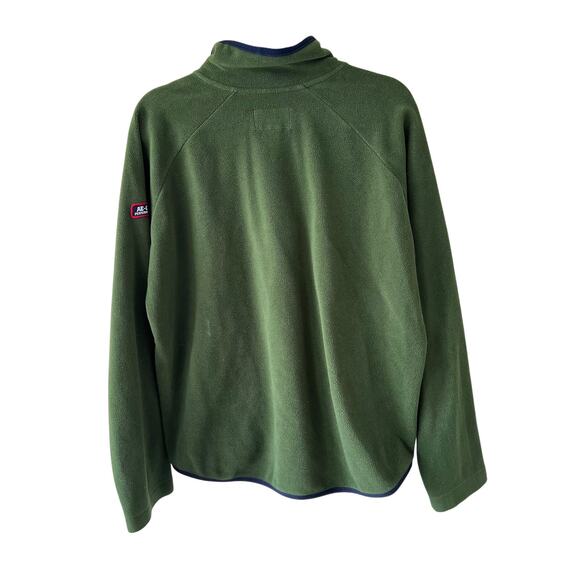 AMERICAN EAGLE Performance Fleece Quarter Zip Green Jacket Mens L Gorpcore - Picture 2 of 6